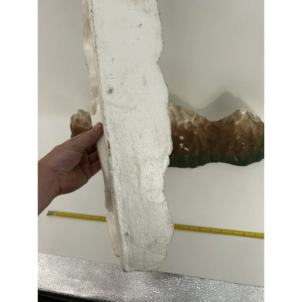 Vintage Molded Styrofoam Mountain Range Backdrop Set Of 2